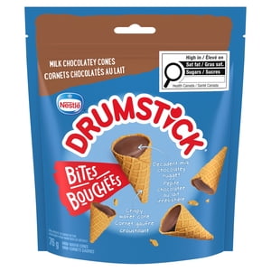 DRUMSTICK Bites, Decadent Milk Chocolatey Mini Wafer Cone Bites, For Snacks