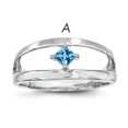 thumbnail image 1 of Sterling Silver Rhodium-plated Family Jewelry Mounting Size 9, 1 of 3