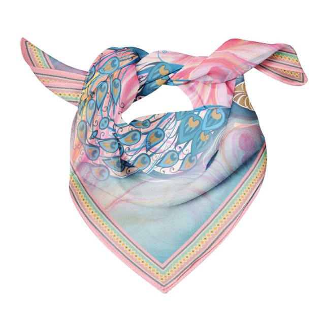 Bimba Womens Square Head Bandanas Summer Neck Wrap Scarf-40 x 80 Inches