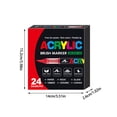 thumbnail image 2 of Painting Supplies – Stellaya Acrylic Markers For Coloring Books & Adult Coloring Pages Liquid Marker Set For Writing Drawing & Craft Projects 2ML Tips, 2 of 2