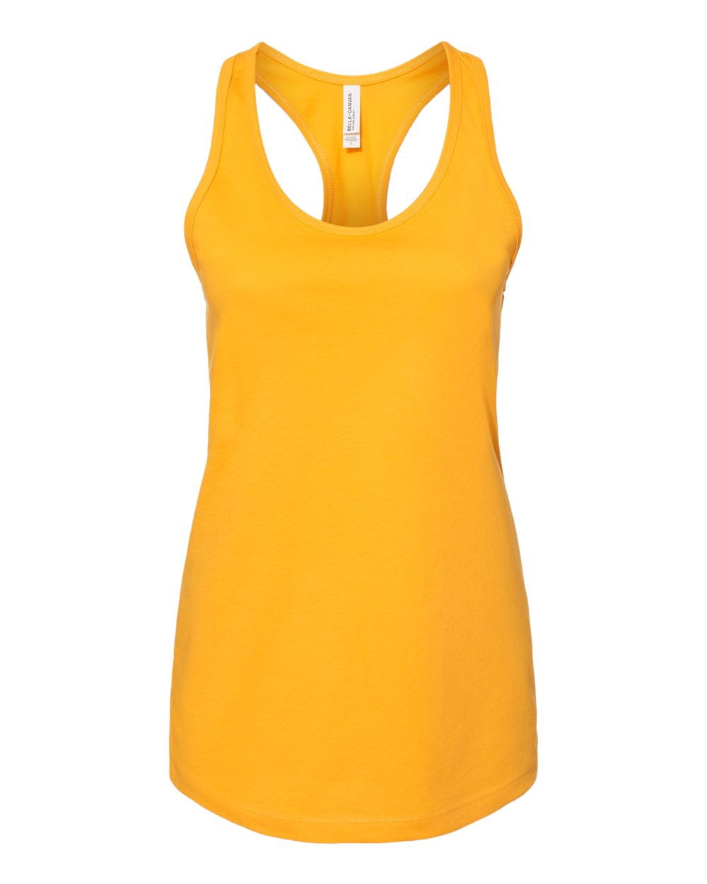 Bella Canvas 6008 Women`s Jersey Racerback Tank, M, Gold