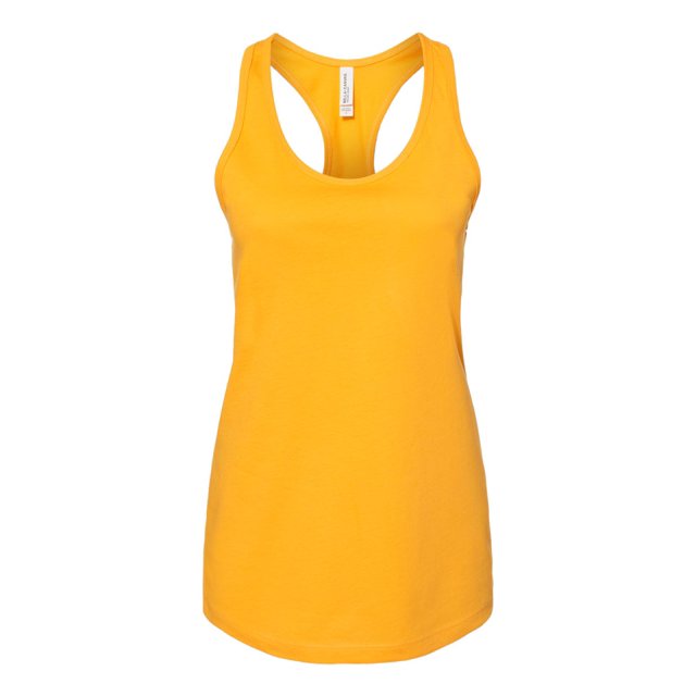 Bella Canvas 6008 Women`s Jersey Racerback Tank, S, Gold