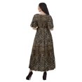 thumbnail image 3 of Moomaya Robes d'Été Imprimées à Manches Courtes pour Femmes, Tenue de Fête Décontractée, 3 of 4