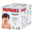 thumbnail image 2 of Huggies Snug & Dry Baby Diapers, Size 6 (35+ lbs), 66 Count, 2 of 9