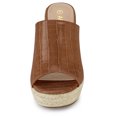 thumbnail image 2 of BLISSFUL STEP Women's Slip-On Platform Wedge Heel Wedge Sandals, 2 of 6
