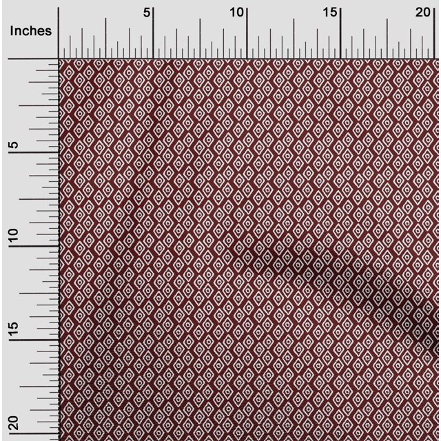 oneOone Silk Tabby Fabric Diamond Block Fabric Prints By Yard 42 Inch Wide