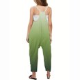 thumbnail image 4 of RXIRUCGD Girls Casual Jumpsuits Gradient Print Sleeveless Summer Rompers Long Pants With Pockets For 5-14 Years( Green, Size:7 Years ), 4 of 6
