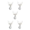 thumbnail image 3 of Decodeary Personalized Home Style With 3D Mirror Deer Wall Stickers Acrylic 3D Deer Head Mirror Wall Sticker Multifunctional silver M 5Set, 3 of 6