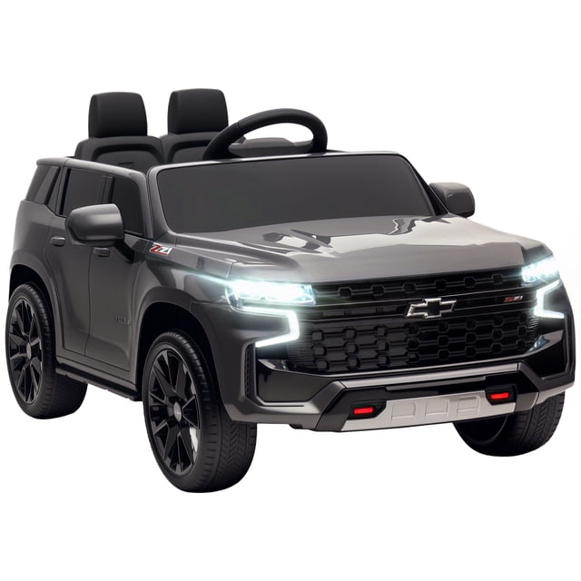 Aosom 12V Licensed Chevrolet TAHOE Ride on Car, Toddler Electric Car Grey