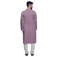 thumbnail image 3 of Atasi Long Sleeve Kurta Printed Button Down Asymmetric Designer Kurta For Boys, 3 of 5