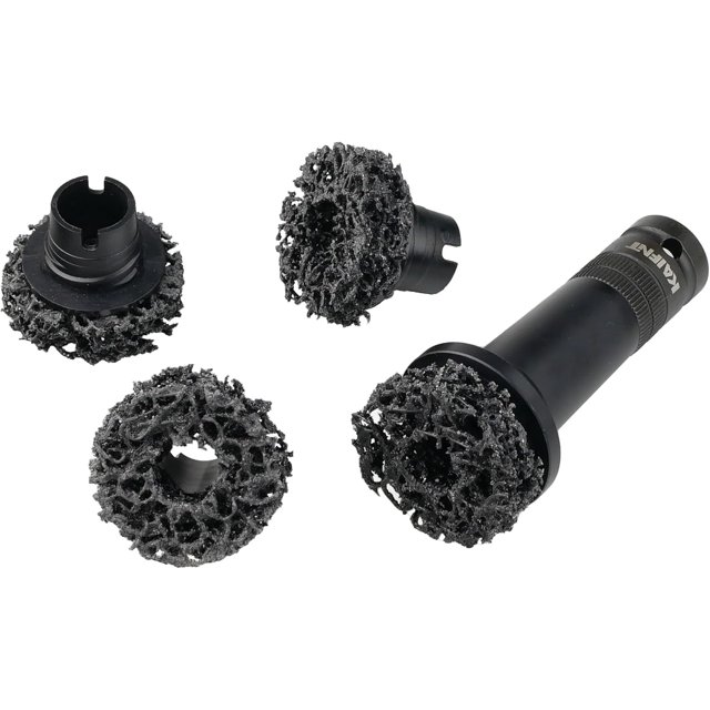 K233 Wheel Hub Resurfacing Kit, Brake Surface and Stud Cleaner, 1/2-Inch Drive, 4 Pads