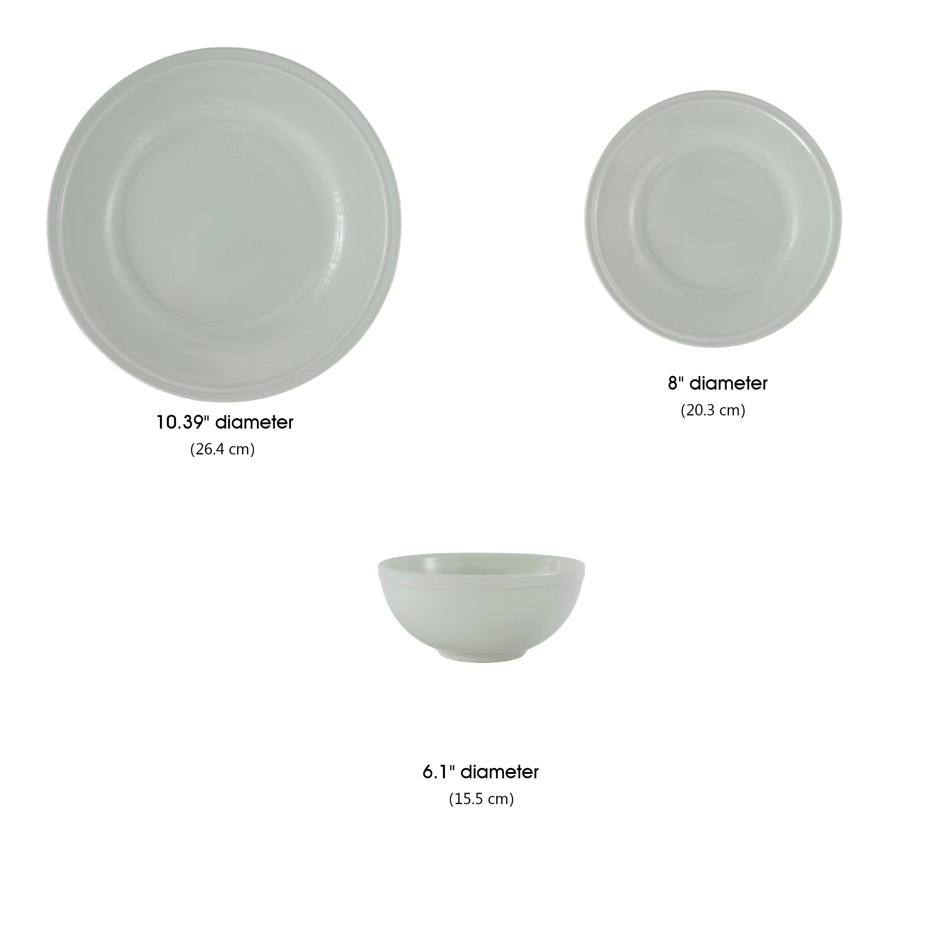 Mainstays Darby Green 12Piece Stoneware Dinnerware Set