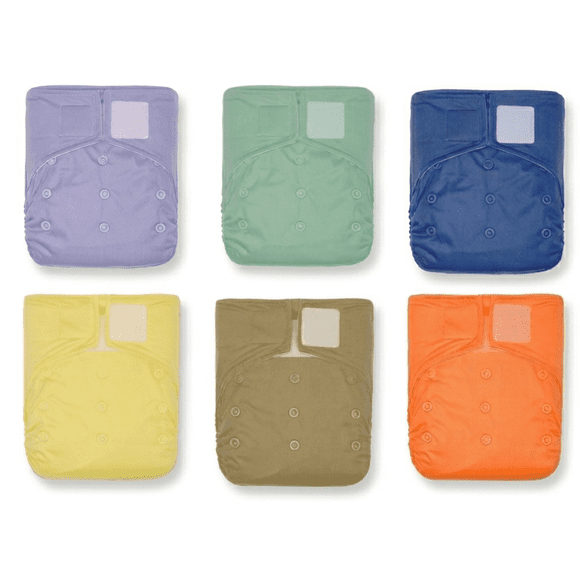 6 Coquilles de Couches en Tissu HD2 à Changement Rapide pour KaWaii Baby