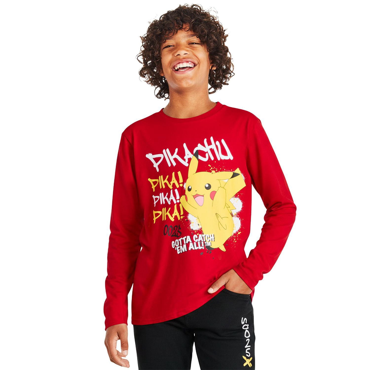 Pokemon Boys' Pikachu Graphic T-Shirt