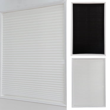 Store Cellulaire en Tissu Occultant Sans Cordon pour Fenêtre, Blanc 60 cm x 180 cm