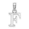 thumbnail image 1 of Diamond2Deal 14K Pendentif Initiale Lettre F en Or Blanc pour Femmes, 1 of 6