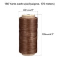thumbnail image 2 of Unique Bargains 186 Yards 210D/1mm Leather Sewing Thread Polyester Waxed Cord, Milk Chocolate, 2 of 5