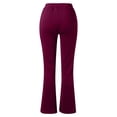 thumbnail image 4 of TIMIFIS Pantalon Évasé Noir pour Femme Mode Décontractée Tempérament Couleur Unie Tricoté Micro Pull Coupe Ajustée Pantalon Évasé, 4 of 5