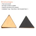thumbnail image 4 of Uxcell 200g Stained Glass Mosaic Triangle 0.55'' Gold Glass Mosaic Tiles Bulk for Craft Handmade Project, 4 of 8