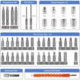 thumbnail image 3 of 47 in 1 Cordless Screwdriver, Portable Cordless Drills, 3.6V Rechargeable Electric Screwdriver Kit, Dual Position Handle with USB Cable LED Light for Home Office DIY Tools, 3 of 7