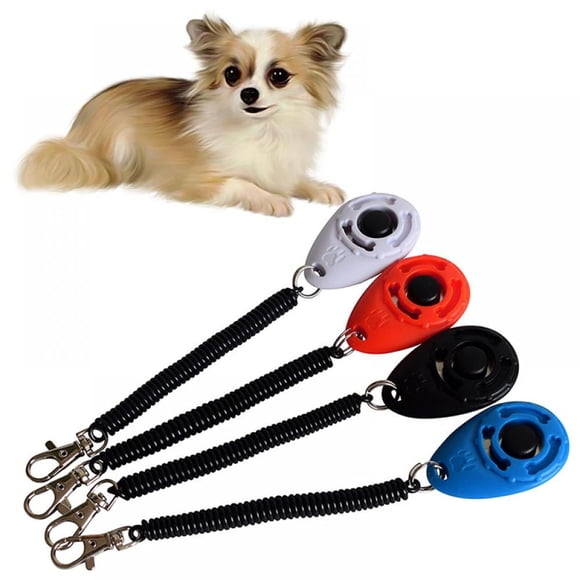 Dog Training Clicker with Wrist Strap Pet Training Clicker for Puppy 4-Pack