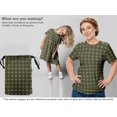 thumbnail image 5 of oneOone Polyester Spandex Dark Olive Green Fabric Geometric Sewing Craft Projects Fabric Prints By Yard 56 Inch Wide, 5 of 5