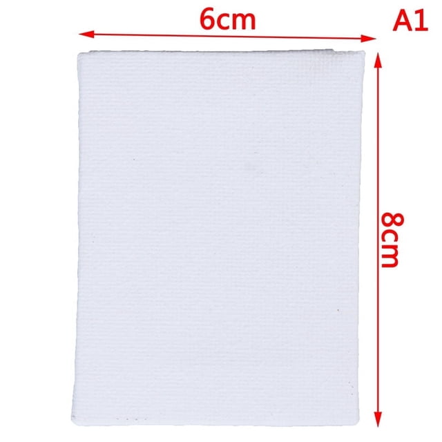 Blank White Mini Small Stretched Artist Canvas Art Board Oil Paint Board