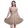 thumbnail image 1 of Bimba Robe d'Été Sans Manches Mini Fluide à Bretelles pour Femme, Robe Soleil à Imprimé Floral - Très Petit, 1 of 5