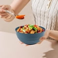 thumbnail image 1 of Natural Wheat Fiber Cereal Bowl | Large 19.5x9cm | Dishwasher & Microwave Safe | Stackable & Unbreakable | For Soup, Oatmeal, Pasta & Ice Cream, 1 of 5