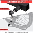 thumbnail image 4 of Yiwa Heavy Duty 2-Bike Platform Hitch Rack, 81kg Capacity, Anti-Wobble Design for Standard and Electric Bikes, Compatible with 2-Inch Receivers, 4 of 9