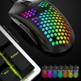 thumbnail image 2 of Freedo RGB Lightweight Gaming Mouse Optical Sensor with Lightweight Honeycomb Shell Ultralight Ultraweave Cable BLACK, 2 of 8