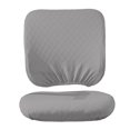 thumbnail image 2 of jifeng 2x Office Chair Covers Washable Dust Slipcover Gaming Chair Rotating Chair Grey set, 2 of 9