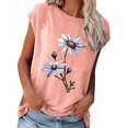 thumbnail image 2 of SHOPESSA Vêtements Grande Taille pour Femmes Mode T-Shirts Amples à Imprimé pour Femmes Col Rond Décontracté Manches Courtes Hauts Décontractés, 2 of 5