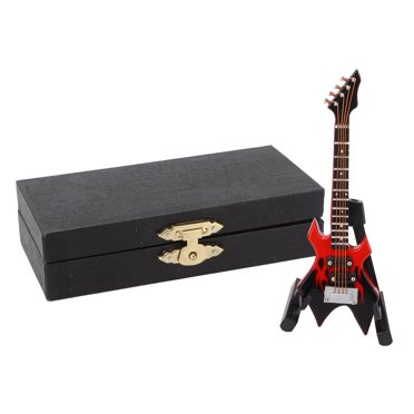 Guitar Model,Bass Model Miniature Wooden Simulation Guitar Model Guitar Bass Model Top-Notch Performance