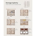 thumbnail image 3 of SONGMICS HOME 6 Tier Jewelry Box, Jewelry Case with 5 Drawers, Large Storage Capacity, with Mirror, Lockable, Jewelry Storage Organizer, Gift for Loved Ones, For Watches, White, 3 of 6