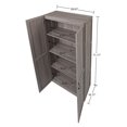 thumbnail image 3 of Manhattan Comfort Hopkins Garde-Robe de Rangement Moderne 3.0 Gris - Ensemble de 2, 3 of 4