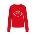 thumbnail image 3 of Meichang Sweatshirts pour Femmes Sans Capuche Manches Longues Col Rond Pull Décontracté Graphique Amusant Couleur Unie Sweatshirts Coupe Ample Pull d'Automne, 3 of 4