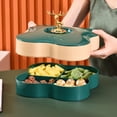 thumbnail image 4 of XYAIYT Plastic Nut and Snack Organizer Tray with Lid Double Layer Storage for Dried Fruit Party Appetizers Versatile Food Serving Box Suit for Kitchen Weddings and Office Use, 4 of 7