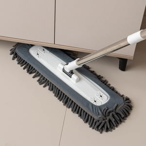 EGNMCR Mop Flat Household Tile Floor Wooden Floor Thread Push Rotating Hand-free Washing Wet And Dry Flat Mop rotating mop