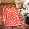 thumbnail image 2 of Safavieh Courtyard Tapis Rouge Intérieur Extérieur - Coureur 2 Pieds3 Pouces x 8 Pieds, 2 of 4