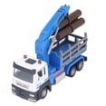 thumbnail image 1 of Logging Truck Toy, Log Tractor Model Rubber Wheel Ideal Present  For 6 Years Old Above Blue, 1 of 8