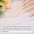 thumbnail image 5 of Unique Bargains Lace Trim Ribbon 30 Yards 1 Inch Cotton Elastic Trim for Craft,Gift Wrappers,Headbands,Beige Style 11, 5 of 5