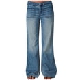 thumbnail image 2 of LOVZFMLL Women's Jeans, Pocket Low Rise Skinny Denim Pants Blue, 2XL, 2 of 9