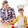 thumbnail image 3 of 1 set Kids Apron and Hat Set and Sleeve Children Chef Apron, 3 of 8