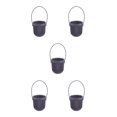 thumbnail image 2 of Transemion ABS Decorate With Lightweight Planter With Removable Strape And Wall-Mount Option Inner Layer Hollowed Out For Better Black 8.7*9.5*20.5cm 5Set, 2 of 6