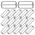 thumbnail image 1 of SHISUYAN 20PCS Slide Belt Connection Roller Buckles Bag Strap Adjustable Metal Pin Buckles for Backpack Suitcase Clothes(Silver), 1 of 9