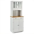 thumbnail image 1 of Gymax Buffet Hutch Kitchen Storage Cabinet w/ Microwave Stand Storage Shelves, 1 of 10