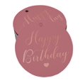 thumbnail image 1 of Inkdotpot Real Rose Gold Foil Happy Birthday Tags Favor Hang Paper Tags 100 Pieces, 1 of 6