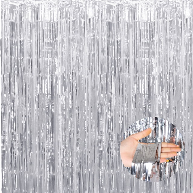 1pcs Set 6.5ft Gold Aluminium Foil Fringe Curtain Photo Backdrop Streamers Decorations For Birthday Party Streamers Party 1pcs Set 6.5ft Gold Aluminium Foil Streamers Party Decorations Fringe Curtain