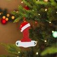 thumbnail image 4 of XZNGL Christmas Little Red Hat Letter Pendant DIY Writable Name 26 Letter Pendant 5PCS, 4 of 8